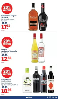 Partylikeuren aanbieding bij Makro – geldig van 11.03.2026 t/m 24.03.2026