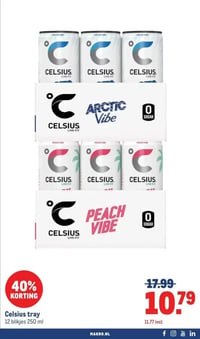 Celsius tray aanbieding bij Makro – geldig van 11.03.2026 t/m 24.03.2026