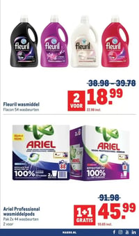 Fleuril wasmiddel aanbieding bij Makro – geldig van 11.03.2026 t/m 24.03.2026