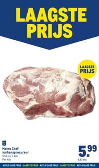 Metro Chef varkensprocureur aanbieding bij Makro – geldig van 11.03.2026 t/m 24.03.2026