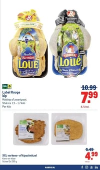 XXL varkens- of kipschnitzel aanbieding bij Makro – geldig van 11.03.2026 t/m 24.03.2026