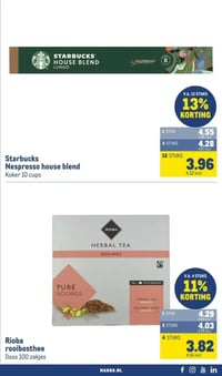 Starbucks Nespresso house blend aanbieding bij Makro – geldig van 11.03.2026 t/m 24.03.2026