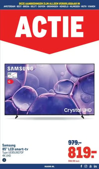 Samsung 85" LCD smart-tv aanbieding bij Makro – geldig van 14.01.2026 t/m 27.01.2026