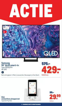 Samsung 55" QLED smart-tv aanbieding bij Makro – geldig van 14.01.2026 t/m 27.01.2026