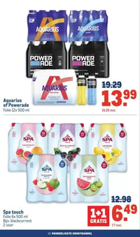 Aquarius of Powerade Folie 12x 500 ml aanbieding bij Makro – geldig van 14.01.2026 t/m 27.01.2026