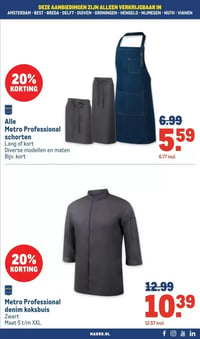 Metro Professional denim koksbuis aanbieding bij Makro – geldig van 14.01.2026 t/m 27.01.2026