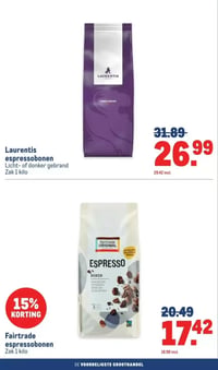 Laurentis espressobonen aanbieding bij Makro – geldig van 14.01.2026 t/m 27.01.2026