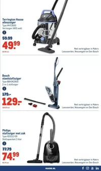 Philips stofzuiger met zak aanbieding bij Makro – geldig van 14.01.2026 t/m 27.01.2026
