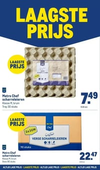 Metro Chef scharreleieren aanbieding bij Makro – geldig van 14.01.2026 t/m 31.12.2026