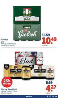 Hertog Jan of Bud aanbieding bij Makro – geldig van 14.01.2026 t/m 27.01.2026