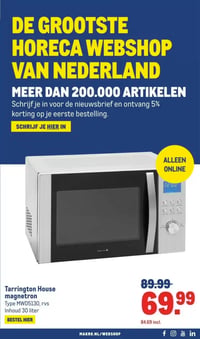 Tarrington House magnetron aanbieding bij Makro – geldig van 14.01.2026 t/m 27.01.2026