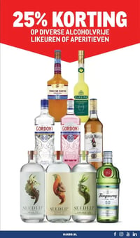 DIVERSE ALCOHOLVRIJE LIKEUREN OF APERITIEVEN aanbieding bij Makro – geldig van 14.01.2026 t/m 27.01.2026