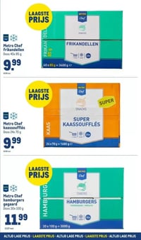 Metro Chef hamburgers gegaard aanbieding bij Makro – geldig van 14.01.2026 t/m 31.12.2026