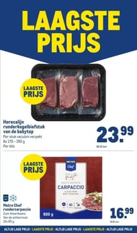Metro Chef rundercarpaccio aanbieding bij Makro – geldig van 14.01.2026 t/m 31.12.2026