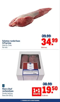 Schotse runderhaas 4/5 prime aanbieding bij Makro – geldig van 21.04.2026 t/m 27.04.2026