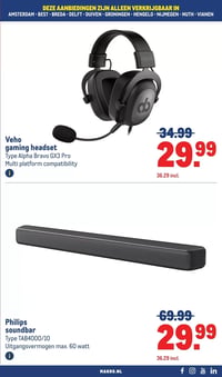 Philips soundbar aanbieding bij Makro – geldig van 25.02.2026 t/m 10.03.2026