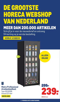 Metro Professional drankenkoelkast aanbieding bij Makro – geldig van 25.02.2026 t/m 10.03.2026