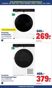 Inventum wasmachine aanbieding bij Makro – geldig van 25.02.2026 t/m 10.03.2026