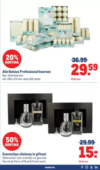 Scentchips olielamp in giftset aanbieding bij Makro – geldig van 25.02.2026 t/m 10.03.2026