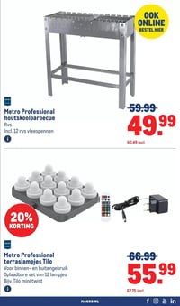 Metro Professional houtskoolbarbecue aanbieding bij Makro – geldig van 25.02.2026 t/m 10.03.2026