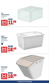 Keter opbergbox Type Bi-Box Inhoud 40 liter aanbieding bij Makro – geldig van 28.01.2026 t/m 10.02.2026