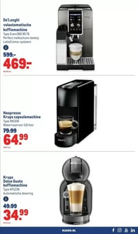 Nespresso Krups capsulemachine aanbieding bij Makro – geldig van 28.01.2026 t/m 10.02.2026