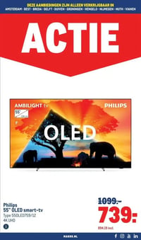 Philips 55" OLED smart-tv aanbieding bij Makro – geldig van 28.01.2026 t/m 10.02.2026