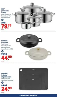 WMF pannenset 5-delig aanbieding bij Makro – geldig van 28.01.2026 t/m 10.02.2026