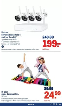 Foscam beveiligingscamera's met harde schijf aanbieding bij Makro – geldig van 28.01.2026 t/m 10.02.2026
