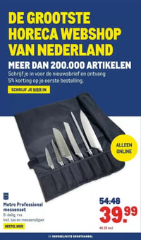 Metro Professional messenset aanbieding bij Makro – geldig van 28.01.2026 t/m 10.02.2026