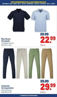 Authentic herenpantalon aanbieding bij Makro – geldig van 28.01.2026 t/m 10.02.2026