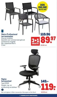 Sigma bureaustoel aanbieding bij Makro – geldig van 28.01.2026 t/m 10.02.2026