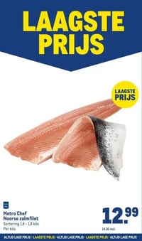 Metro Chef Noorse zalmfilet aanbieding bij Makro – geldig van 30.12.2025 t/m 13.01.2026