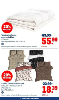 Tarrington House donzen dekbed aanbieding bij Makro – geldig van 30.12.2025 t/m 13.01.2026
