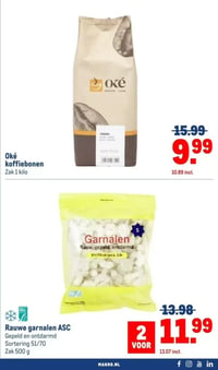 Oké koffiebonen aanbieding bij Makro – geldig van 30.12.2025 t/m 13.01.2026