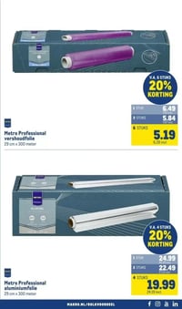 Metro Professional aluminiumfolie aanbieding bij Makro – geldig van 30.12.2025 t/m 13.01.2026