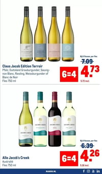 Alle Jacob's Creek aanbieding bij Makro – geldig van 30.12.2025 t/m 13.01.2026