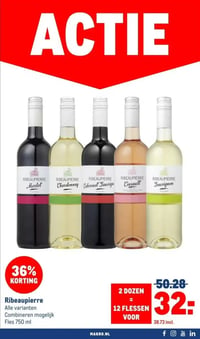 Ribeaupierre Alle varianten aanbieding bij Makro – geldig van 30.12.2025 t/m 13.01.2026