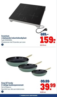 Inventum vrijstaande inductiekookplaat aanbieding bij Makro – geldig van 30.12.2025 t/m 13.01.2026