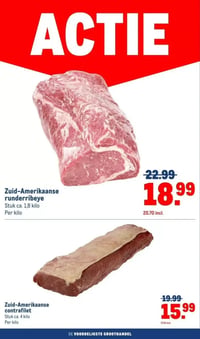 Zuid-Amerikaanse runderribeye aanbieding bij Makro – geldig van 30.12.2025 t/m 13.01.2026