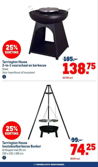 Tarrington House 2-in-1 vuurschaal en barbecue aanbieding bij Makro – geldig van 30.12.2025 t/m 13.01.2026