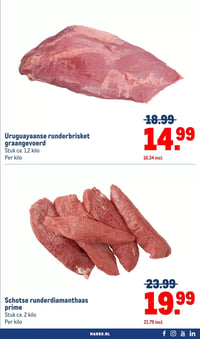 Uruguayaanse runderbrisket graangevoerd aanbieding bij Makro – geldig van 31.03.2026 t/m 06.04.2026