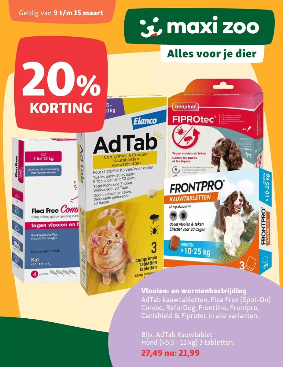 Maxi Zoo folder – pagina 1