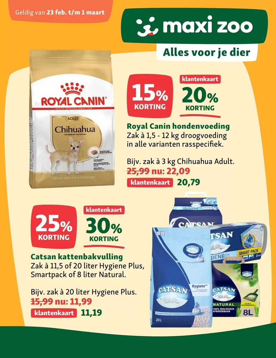 Maxi Zoo folder – pagina 1