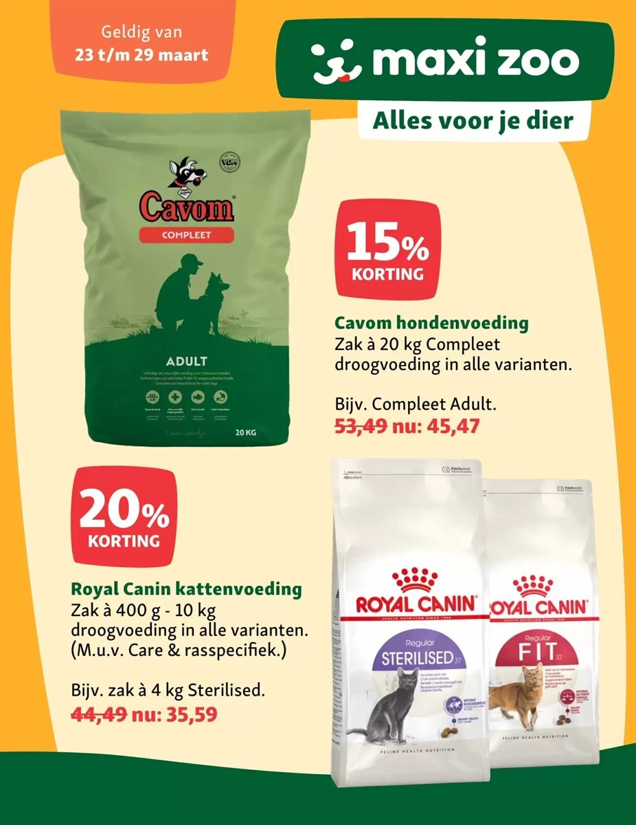 Maxi Zoo folder – pagina 1