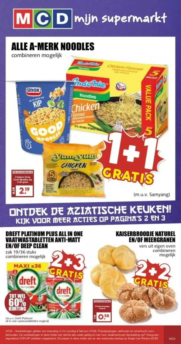 MCD Supermarkt folder – pagina 1