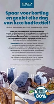 luxe badtextiel van Tiseco Home Studio aanbieding bij Mcd-supermarkt – geldig van 09.02.2026 t/m 15.02.2026