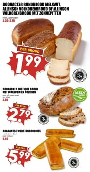 BRABANTSE WORSTENBROODJES van bakker Dam pak 4 stuks aanbieding bij Mcd-supermarkt – geldig van 09.02.2026 t/m 15.02.2026