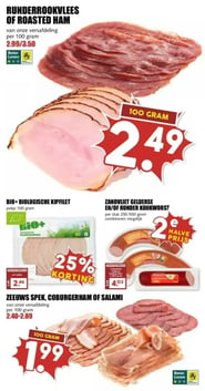 RUNDERROOKVLEES OF ROASTED HAM aanbieding bij Mcd-supermarkt – geldig van 16.02.2026 t/m 22.02.2026
