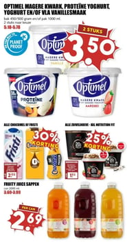 OPTIMEL MAGERE KWARK, PROTEÏNE YOGHURT, YOGHURT EN/OF VLA VANILLESMAAK aanbieding bij Mcd-supermarkt – geldig van 16.03.2026 t/m 22.03.2026